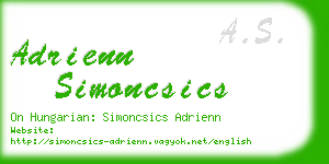 adrienn simoncsics business card